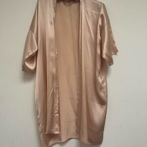 Pink Silk Robe